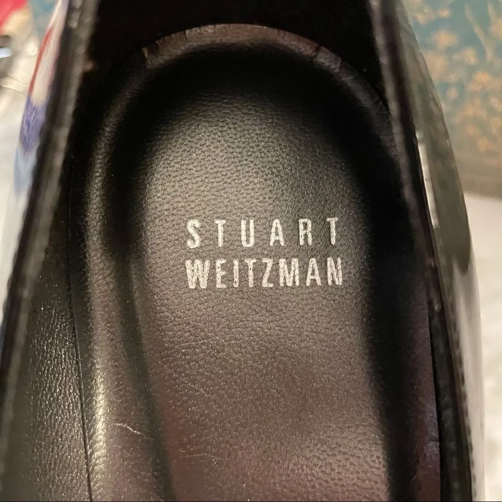 NWT - Stuart Weitzman Patent Platform Pumps
